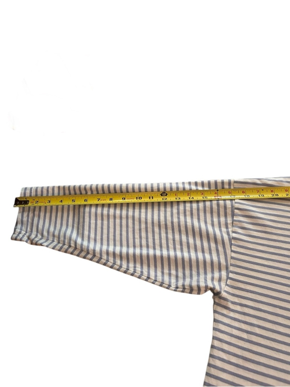 AYR The French Fry Shirt Striped Size Large Periwinkle Blue 100% Cotton - Picture 12 of 14